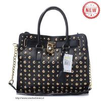 michael kors hamilton studded leer groot zwart bakken Amsterdam Online 865vh250